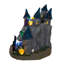 Table de château avec tête de mort à lumières multicolores à DEL 6,4 pouces Kurt Adler