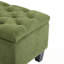 Banc rembourré avec rangement rabattable et pieds robustes