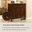 Buffet 46,85 "en bois de frêne massif vintage, armoire de rangement haute, présentoir multi-tiroirs et armoire de rangement