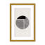 Abstract Minimalist Round by  - Picture Frame Painting on Paper-131292178-131292180-131292190