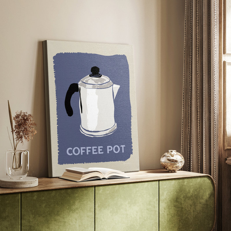 Café moderne I - galerie Cavas, H 12 po x l 8 po
