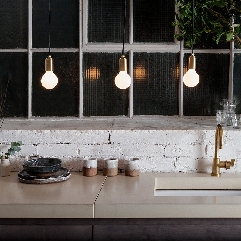 Porcelain II Pendant Light In Brass