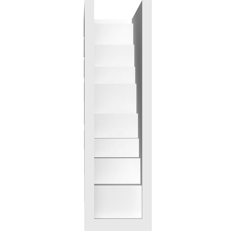 Support standard en PVC de qualité architecturale Landon, H 12 po x l 3,5 po x p 12 po