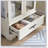Oak Glass Cabinet with Adjustable Glass Shelves, 2 Doors, 1 Drawer And Light-716967383