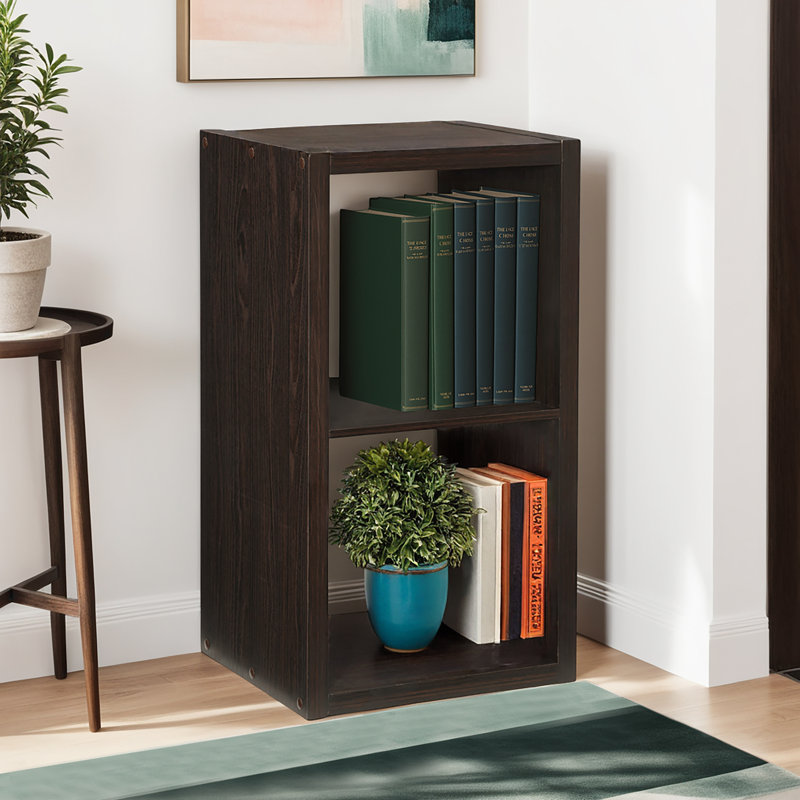 Hamlett 30"H x 16"W Espresso Two Cube, Espresso