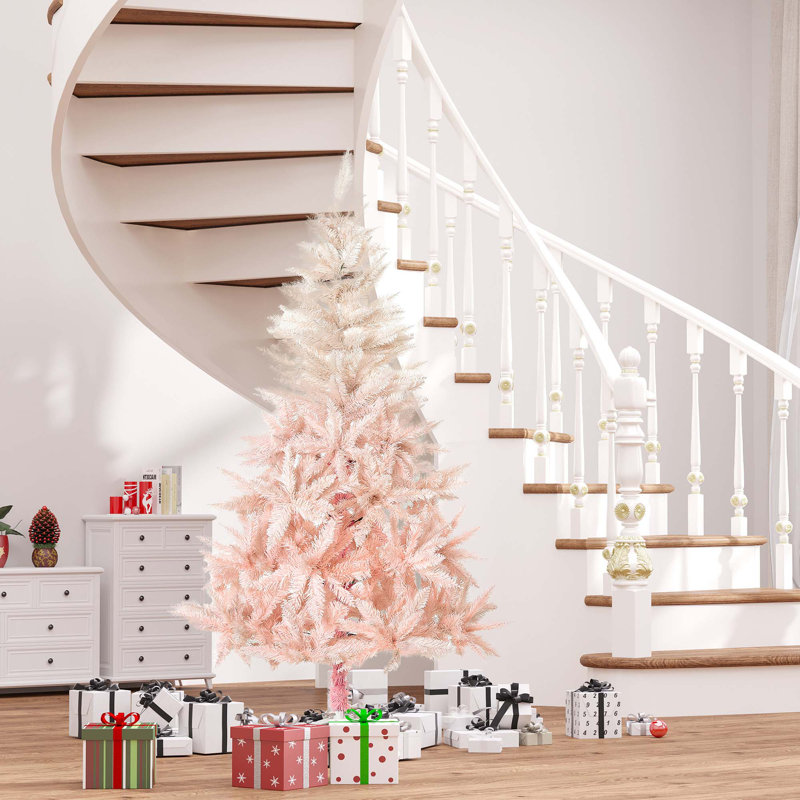  Arbre de Noël artificiel épinette non éclairé avec branches réalistes, H 7 pi
