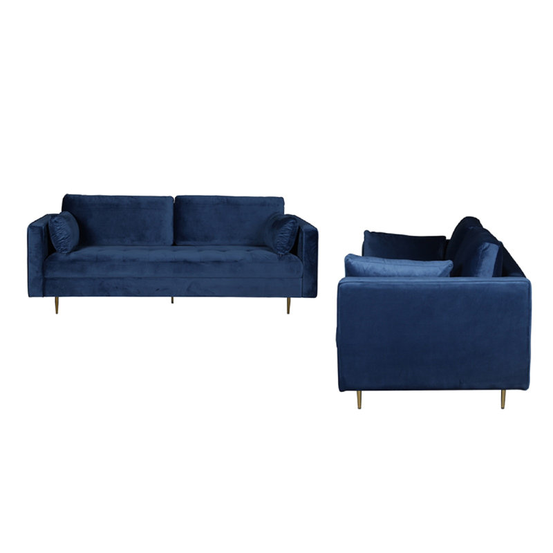 Athalia 2 - Piece Living Room Set, Blue