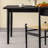 Simple Black Ash Wood Rectangular Writing Desk-2139650057
