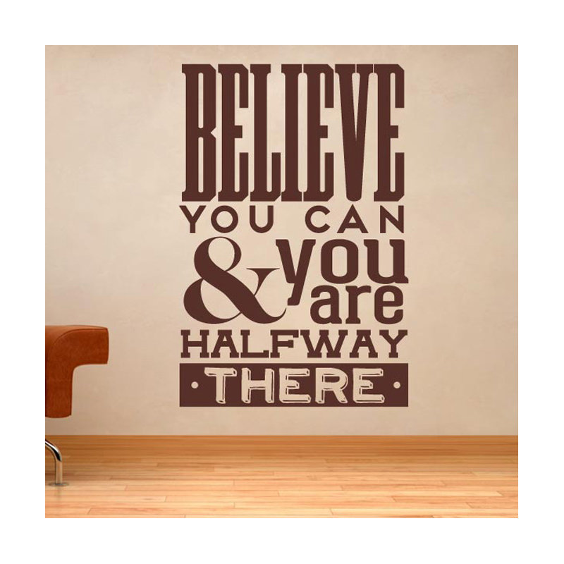 Wall Decal, Brown, Medium