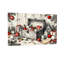 Décorations de Noël de Noël Coffre en bois Ornements Cadeaux Branches de pin
