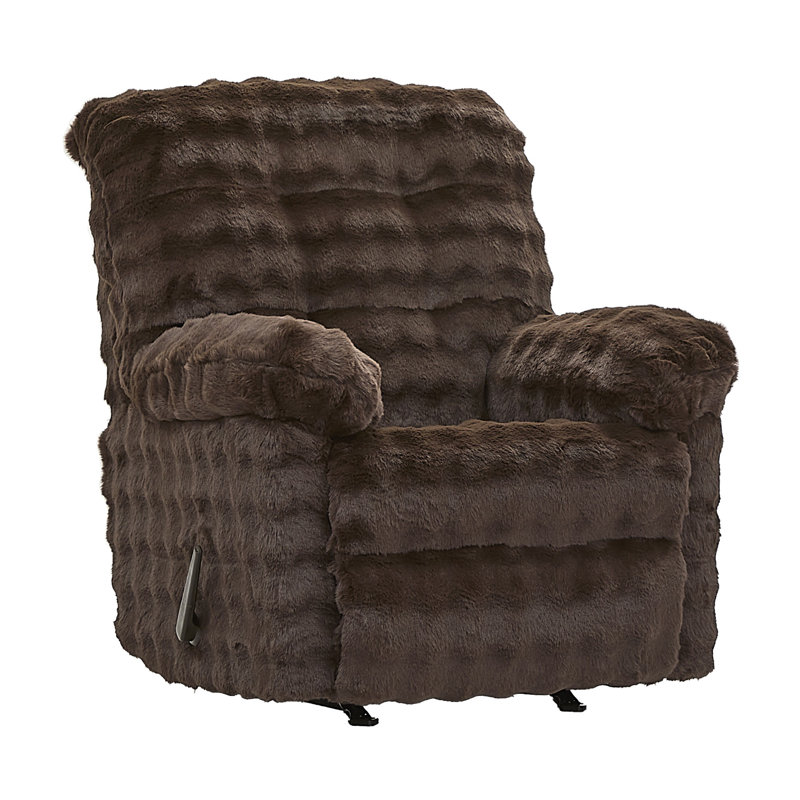 Fauteuil inclinable manuel 40 po avec accoudoirs coussinés 40 po - Loft chocolat, Chocolat
