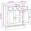 Solid Wood Rectangle Accent Cabinet