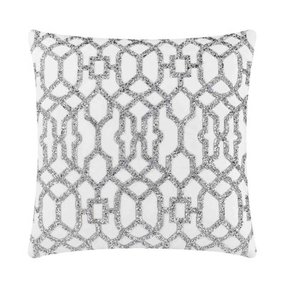 Coussin Sparkles Home Insertion de plumes | 16 x 16 blanc