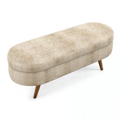 Ottoman Oval Storage Bench