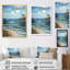 Beach Sandy Serenade Pointillism II - Nautique et plage, reproduction d'art sur toile-1653325126-1653325127