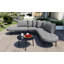 Ensemble de canapé courbé demi-lune pour terrasse avec table basse-920322174