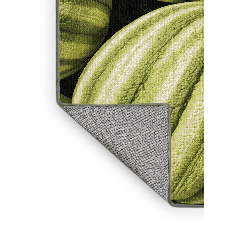 Washable Canary Melon Fruits Area Rug, Rectangle 8' x 12'