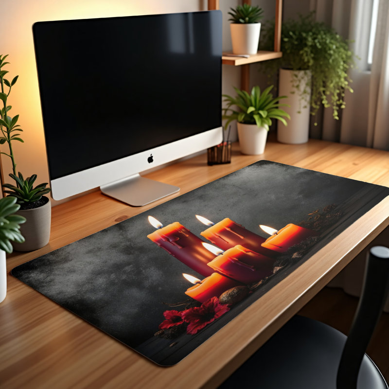 Polyester Desk Pad, 14.4x12.1