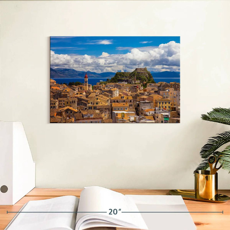 Kavia Corfu Cityscape, 8" H x 12" W