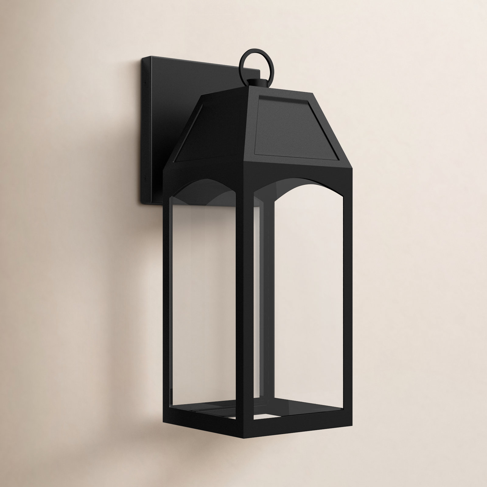 Adamsville Single Light Outdoor Wall Light, 16.75" H x 6" W x 7.75" D