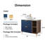 Ensemble de meuble-lavabo simple 36 po bleu