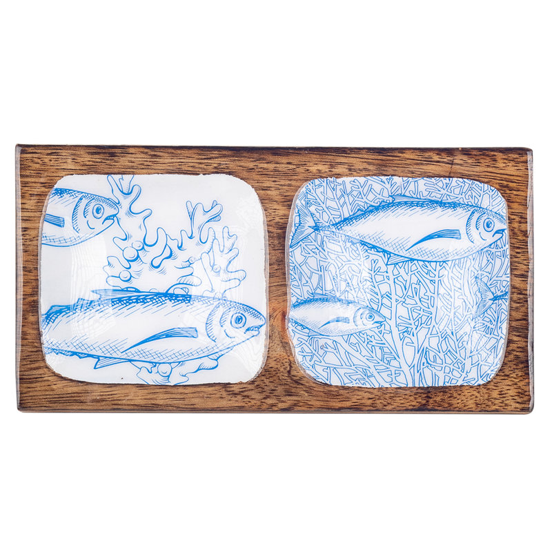 Arlo Solid + Manufactured Wood Decorative Plate 1
