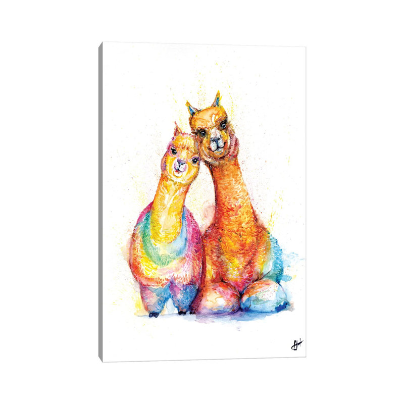 Décoration murale Packa 'Alpaca Kids, Toile tendue, H 40 po x l 26 po x P 1,5 po