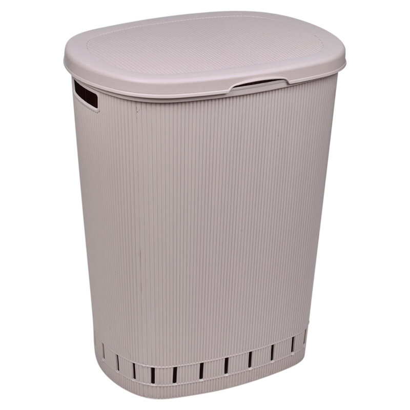 Artic Plastic Laundry Basket, Pink