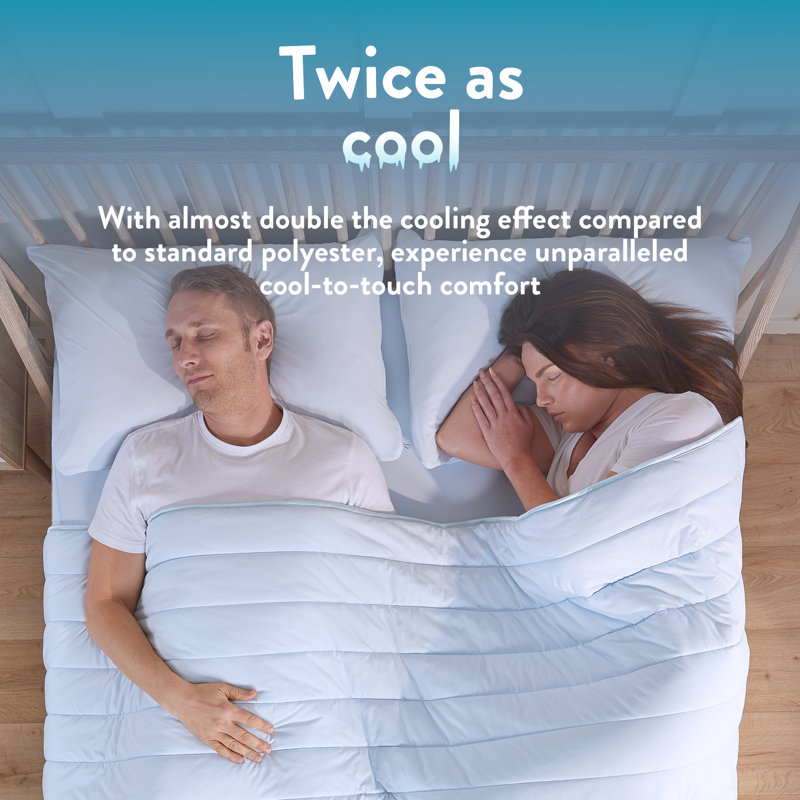Slumberdown Cool Sleep Ultracool Nylon Summer Duvet, 135 x 200 cm