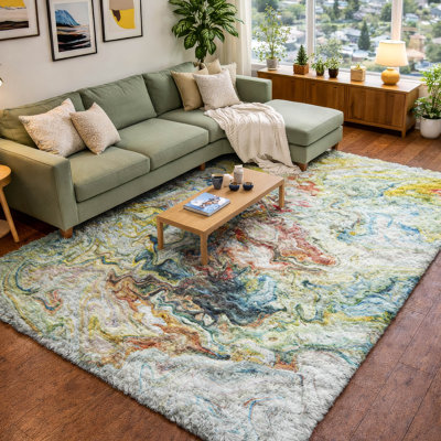 Tapis à poil long de qualité supérieure lavable à la machine ADS603