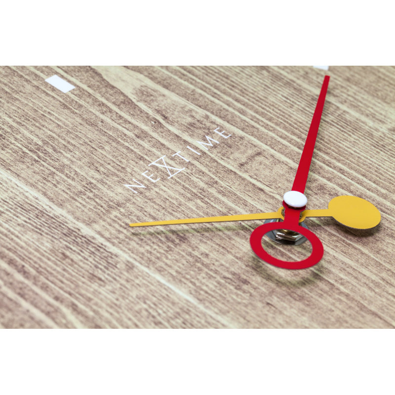 Wall Clock, Ivory/Brown