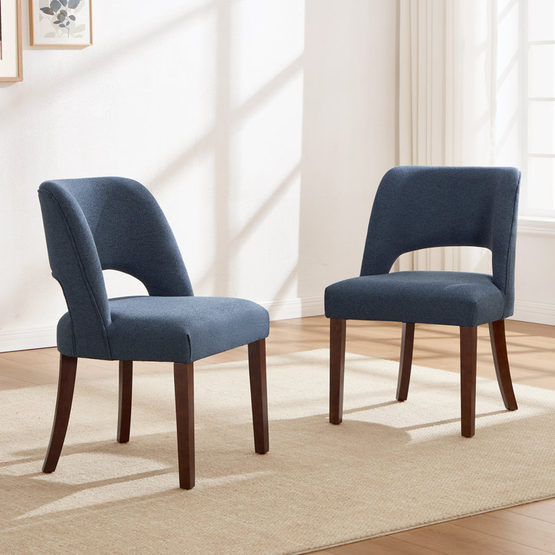 Chaise de salle à manger rembourrée, dark blue