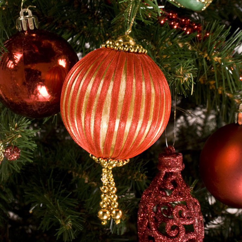 6.5cm Textile Bauble