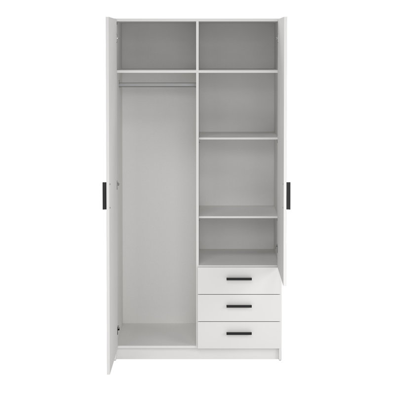 Sprint Manufactured Wood Wardrobe, White