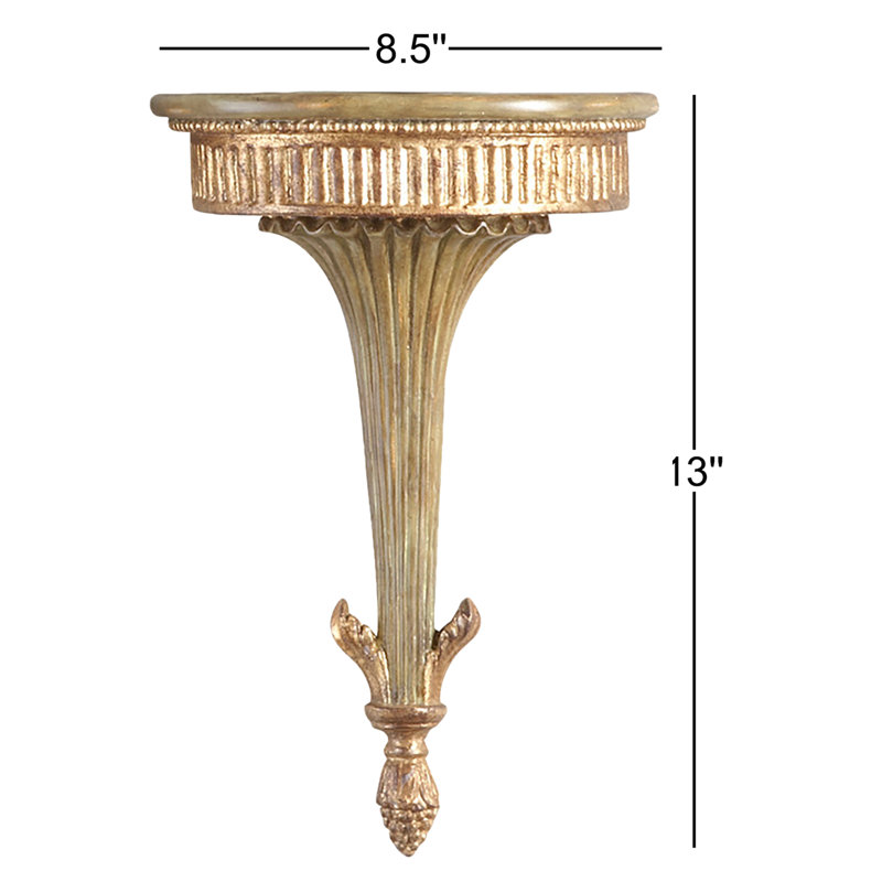 Metal Bracket Shelf, Green