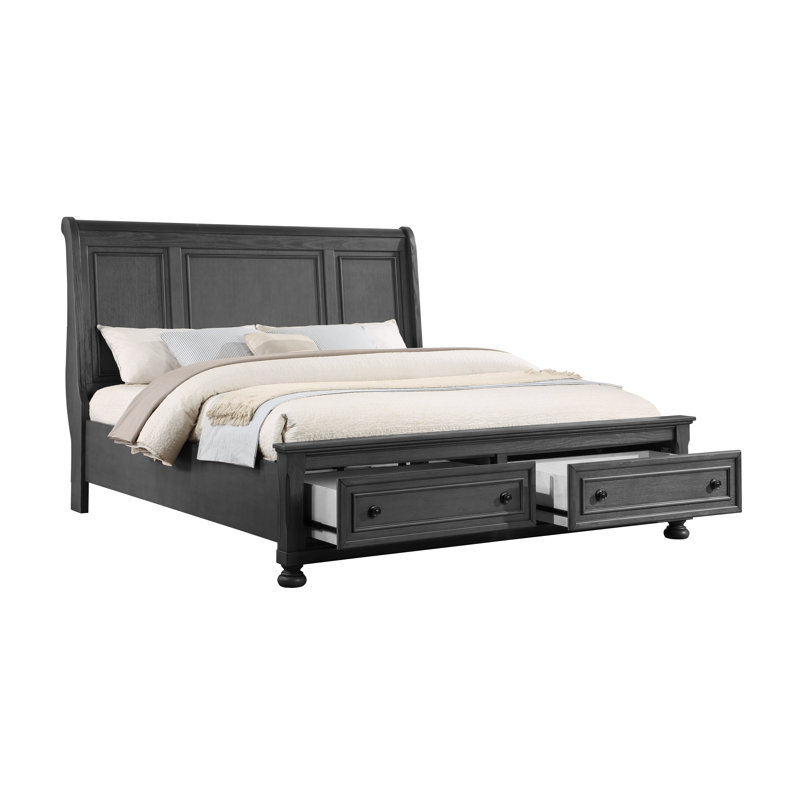 Abegail Platform Storage Bed, King