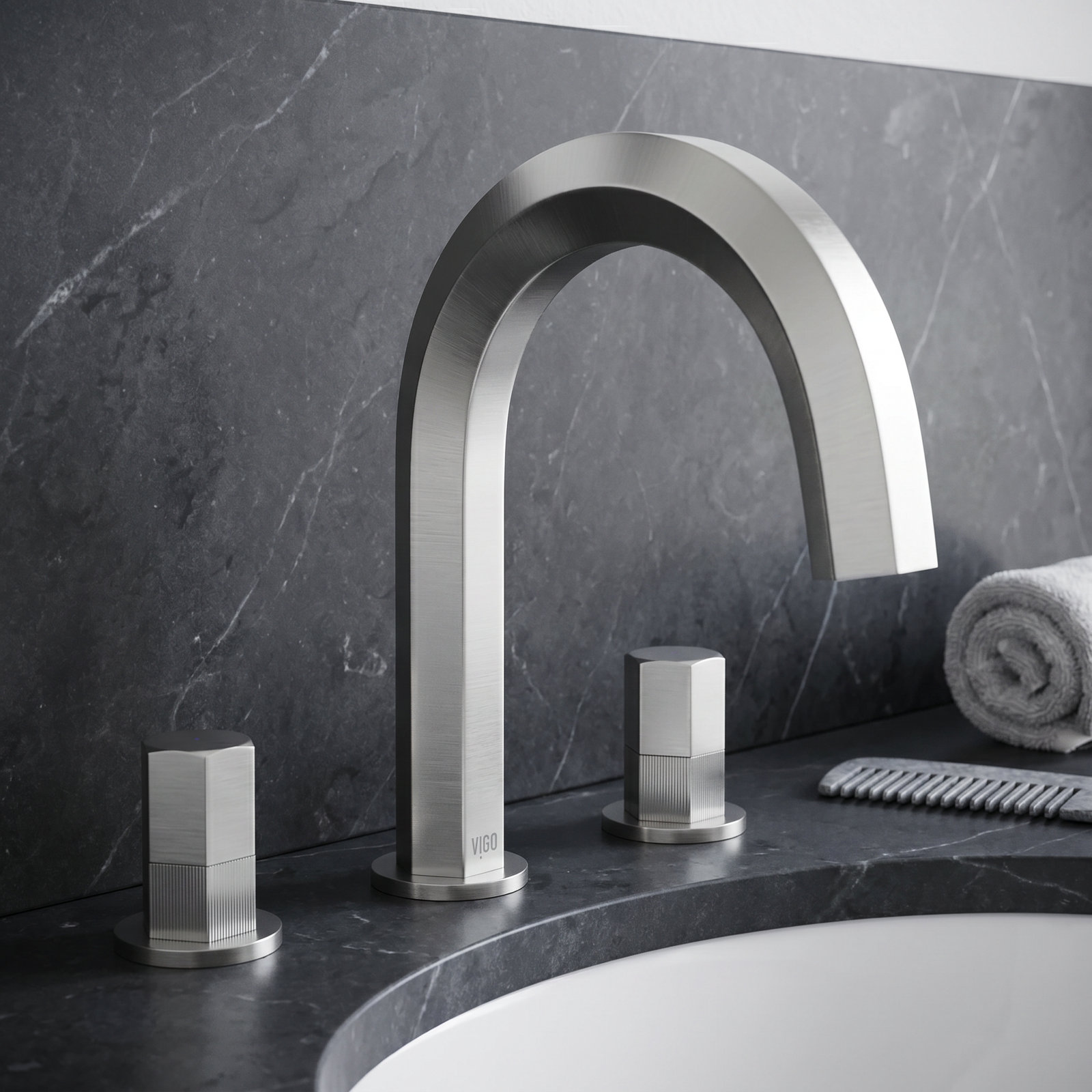 Hart Widespread Bathroom Faucet, Brushed Nickel