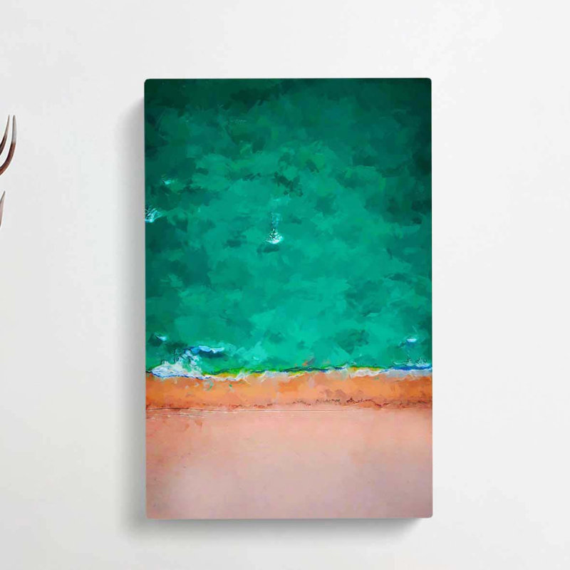 South Beach View In Miami Florida In Abstract - Wrapped Canvas, 91cm H x 60cm W x 3cm D