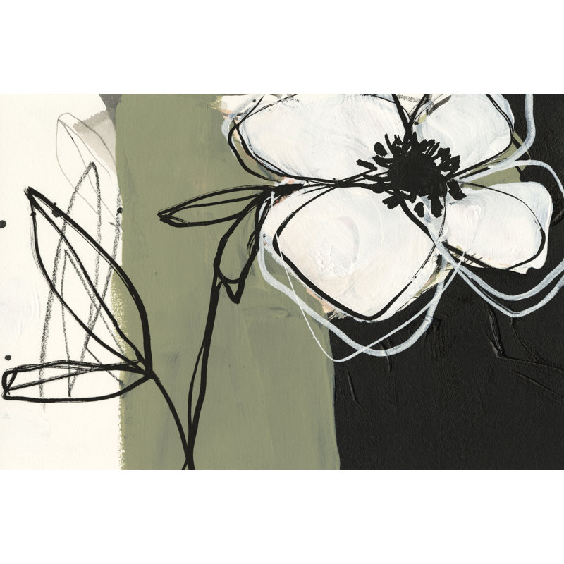Floral Synergy IV by Jennifer Goldberger - Painting on Canvas, Wrapped Canvas, 61 cm H x 91 cm W
