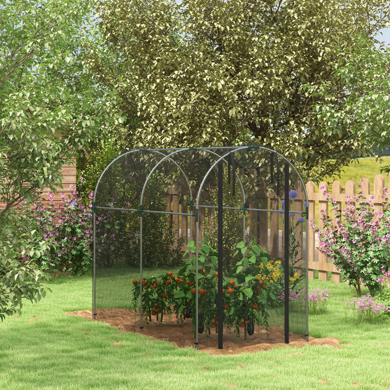 Hobby Crop Cage, Black, 96"D