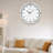White Round Analog Wall Clocks