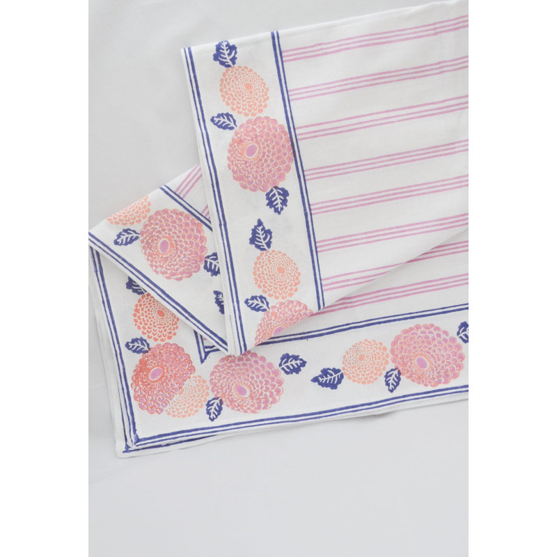 Chemin de table - souci - lilas, 90"