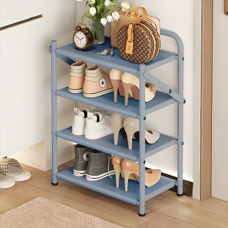 Pull-Out Shoe Rack - Foldable Dust-Proof Shoe Storage Shelf With Easy Assembly