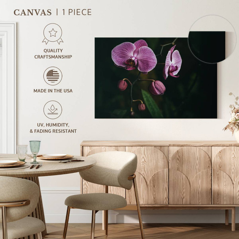 Harnek Blossoming Orchid Flowers, 30" H x 45" W