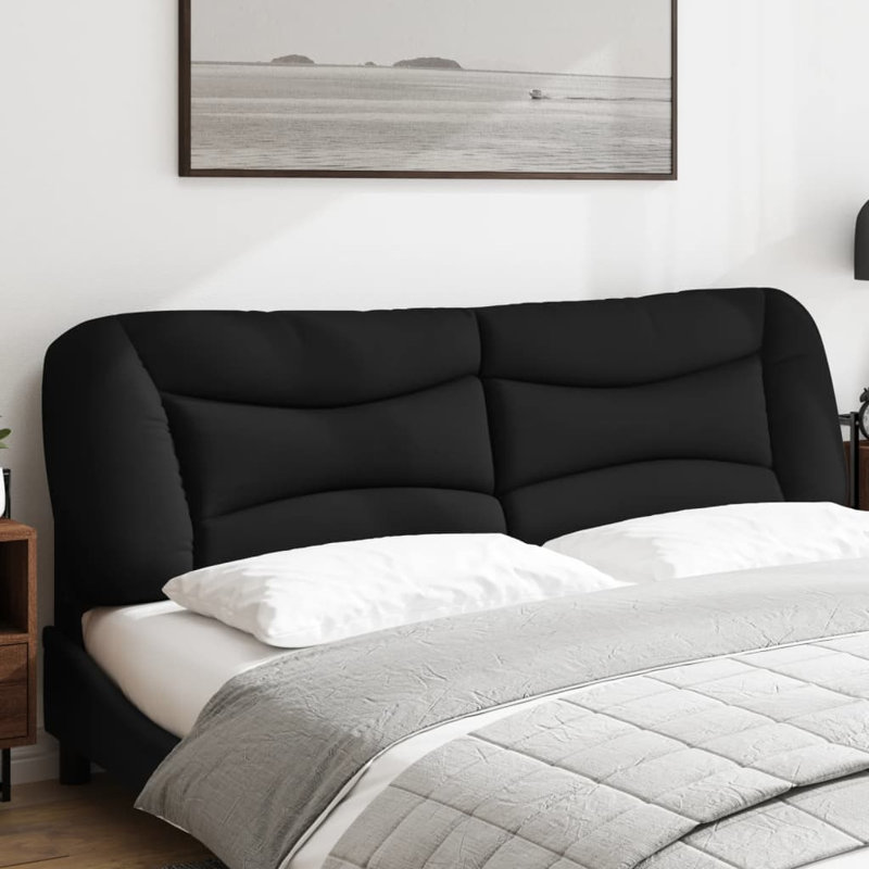Coussin de tête de lit vidaXL Hvar, Noir, Très grand