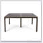 Table de salle à manger d'extérieur moderne en aluminium avec accents tissés-1924053555