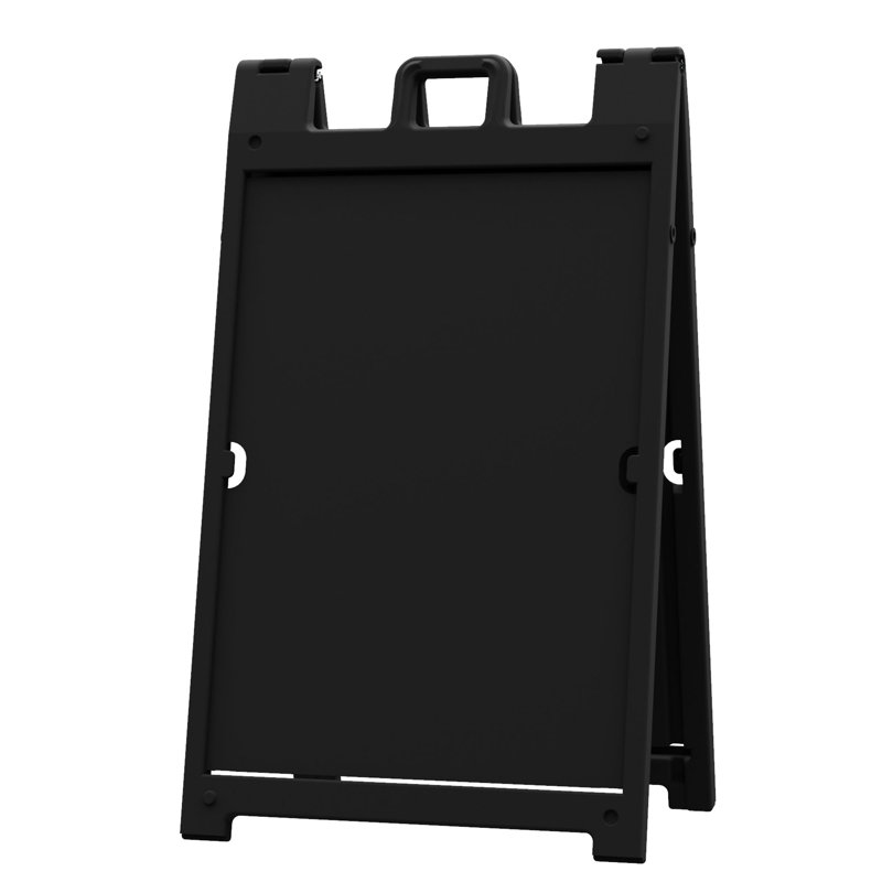 Portable Folding Double Sided Sign Stand, Black