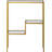 Modern Brass Rectangular Console Table For Entryway, Living Room, Or Hallway Accent