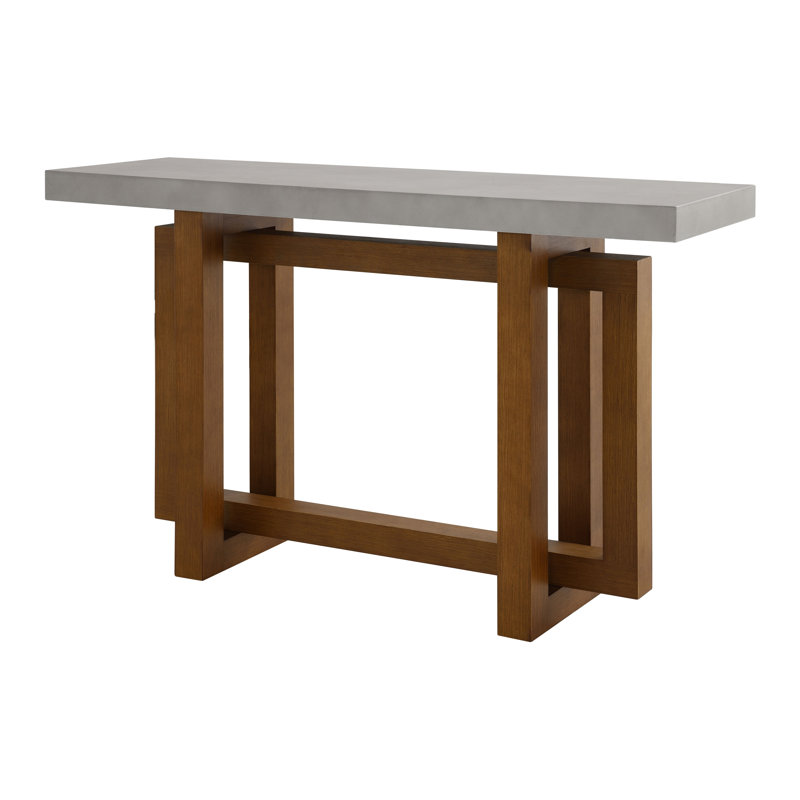 Table de canapé, plateau et finition noyer