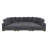 Large Seating Corduroy Modular Sleeper Sectional
